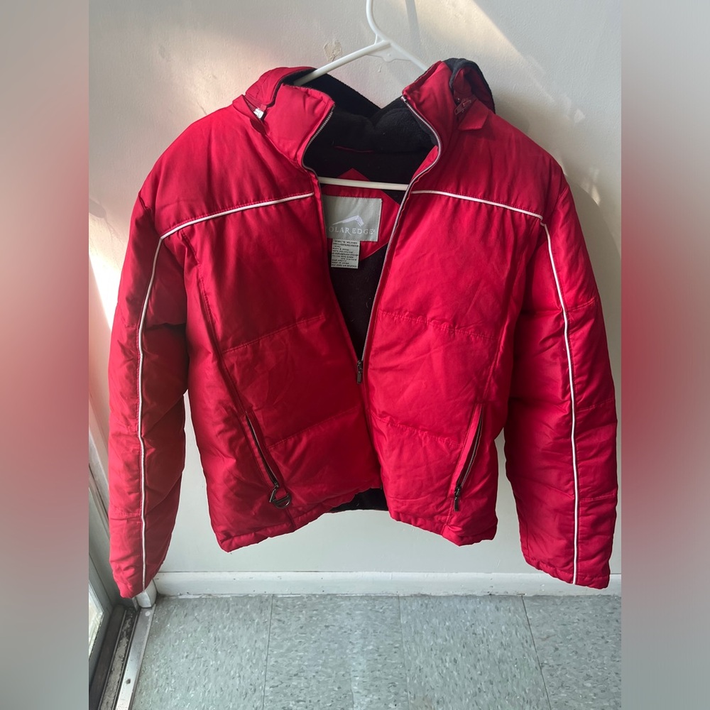 Red Polar Edge Puffer Jacket